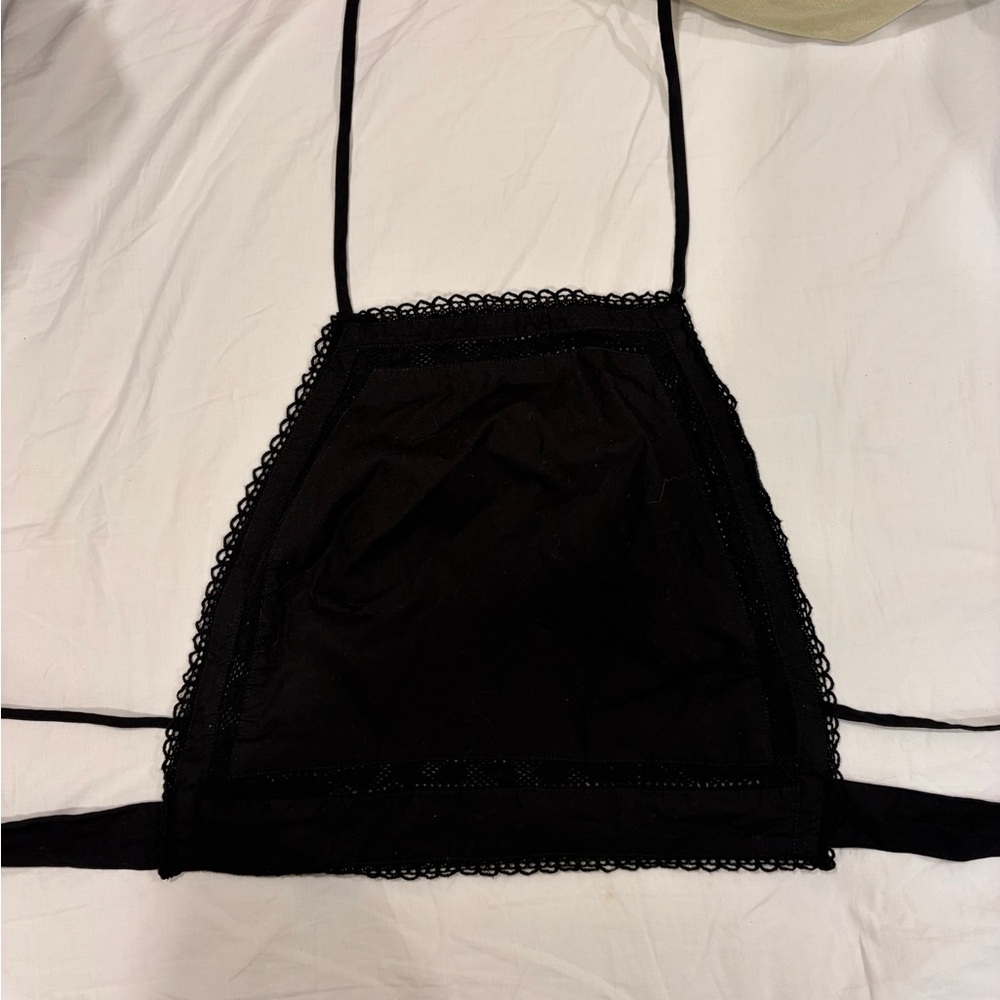 Wilfred Elegant Black Halter Top